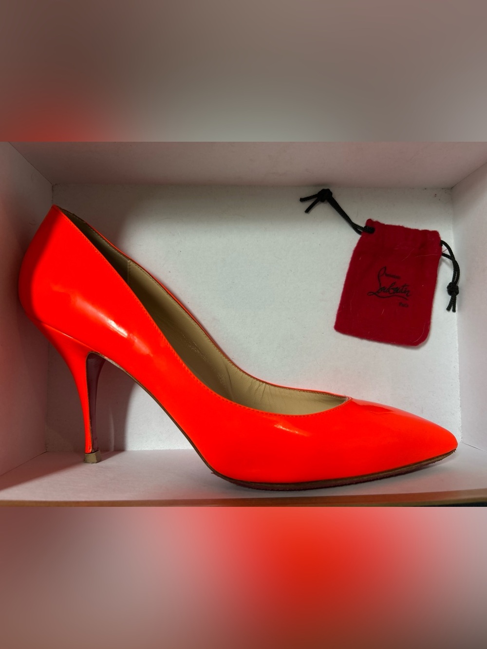 Christian Louboutin Piou Piou 85 Flame Box and Dustbag included